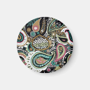 Imã Paisley asiático: design moderno sem costura.