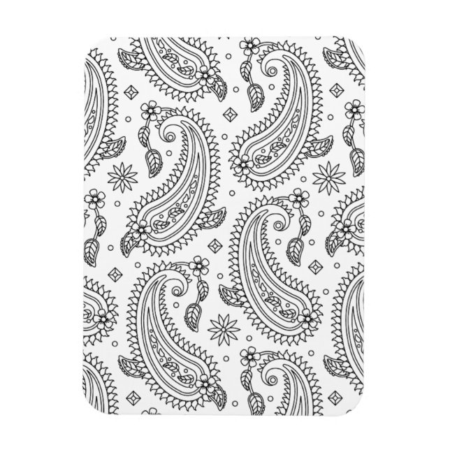 Ímã Paisley Design inspirado (Vertical)