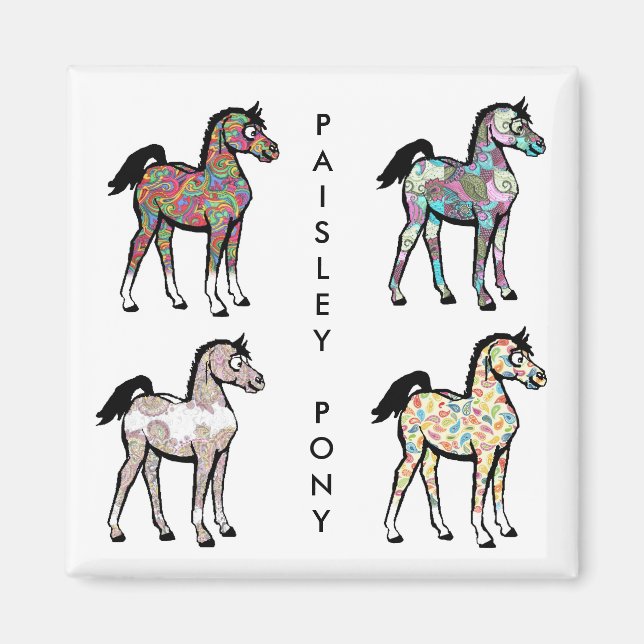 Imã Paisley Pony Magnets (Frente)