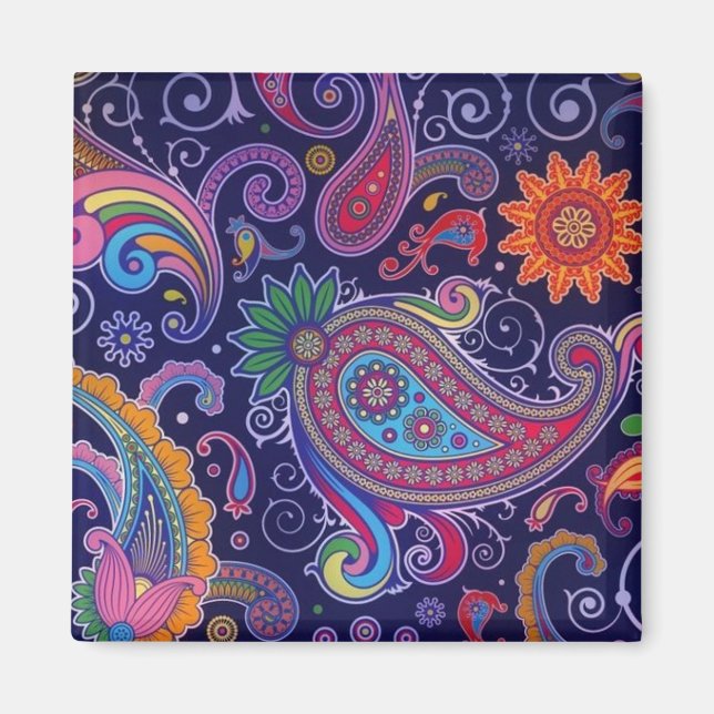 Imã Paisley Purple rosa (Frente)