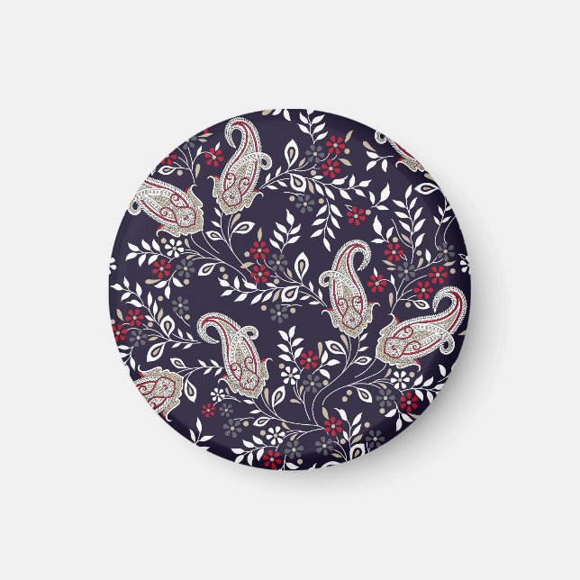 Imã Paisley tradicional indiano, padrão perfeito. (Frente)