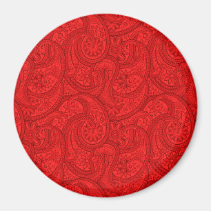 Imã Paisley vermelho