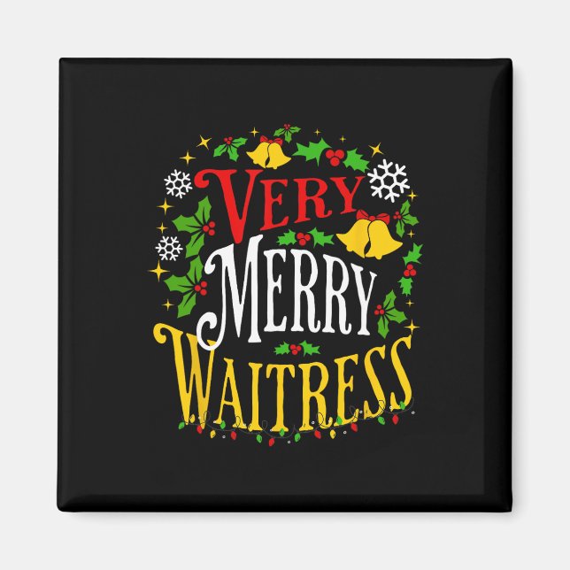 Imã Paja do servidor de Natal de Garçonete Verry Feliz (Frente)