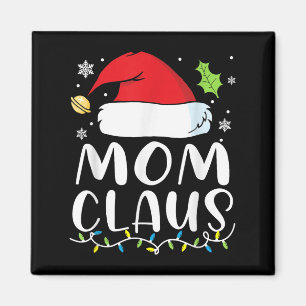 Imã Pajama de Luzes de Natal da Mamãe Noel Família Xma