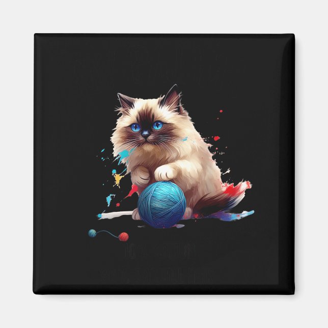 Imã Pajama Ragdoll Cat Perfect For Cat Lovers! For Men (Frente)