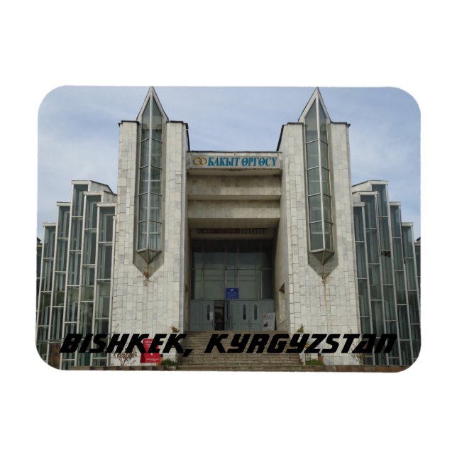 Ímã Palácio de Casamento Bishkek - Quirguistão (Horizontal)