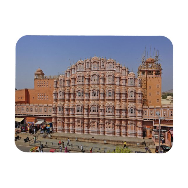 Ímã Palácio dos ventos (Hawa Mahal), Jaipur, Índia, (Horizontal)