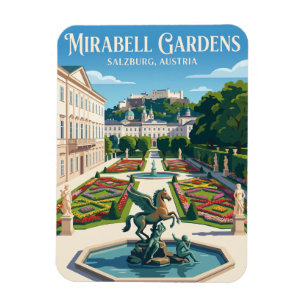 Ímã Palácio e Jardins de Mirabell Áustria