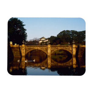 Ímã Palácio Imperial, Ponte Nijubashi, Tóquio, Japã