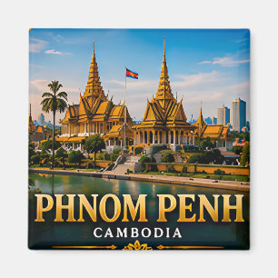 Imã Palácio Real de Phnom Penh e a Beleza do Rio Mekon