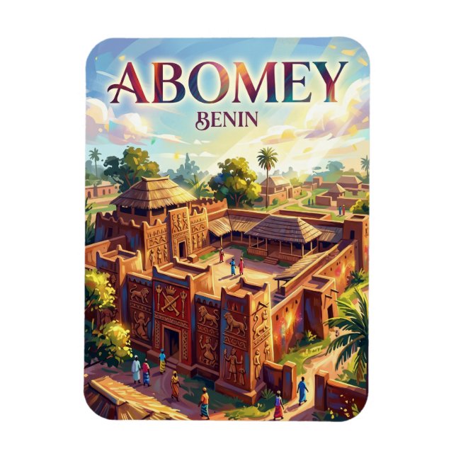 Ímã Palácios Reais de Abomé Benim (Vertical)