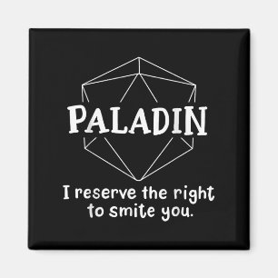 Imã Paladin Funny Character Piada Roleplay Games Rpg