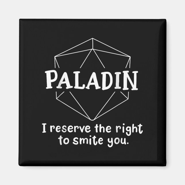 Imã Paladin Funny Character Piada Roleplay Games Rpg (Frente)