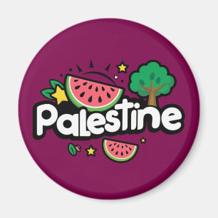 Imã Palavra de Cuta Palestina cercada por melancia