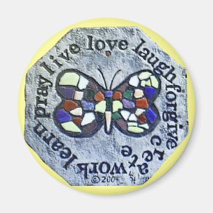 Imã Palavra do ímã do mosaico da borboleta a viver