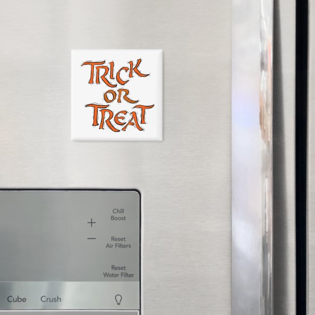 Imã Palavras de Truque ou Tratamento de Halloween (In Situ (Fridge))