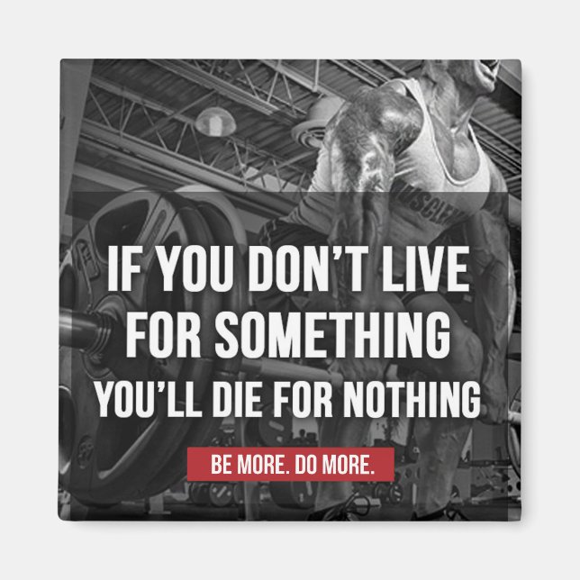 Imã Palavras de Workout Motivacional (Frente)