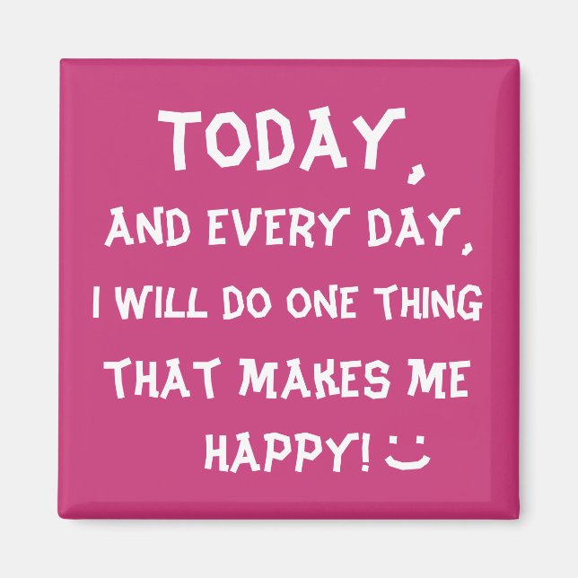 Imã Palavras Motivacionais Bonitas Impressão (Frente)