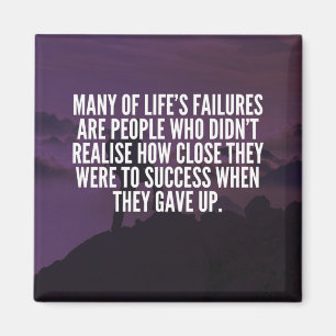 Imã Palavras Motivacionais - Falha e Sucesso