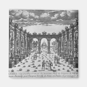 Imã Palco por Giacomo Torelli para 'Venere Gelosa