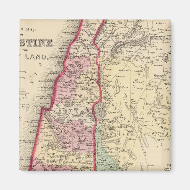 Imã Palestina, Mapa de Jerusalém por Mitchell (Frente)