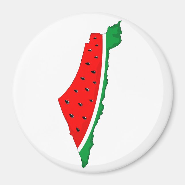 Imã Palestina - Mapa Watermelon - Símbolo da liberdade (Frente)