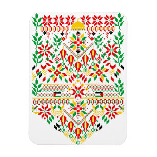 Ímã Palestina Tatreez Embroderia Tradicional