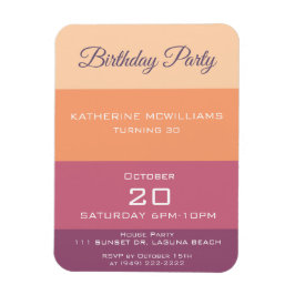 Ímã Paleta de Colheita de festas de aniversário-