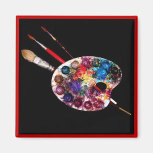 Imã PALETA de COR, artista do pintor