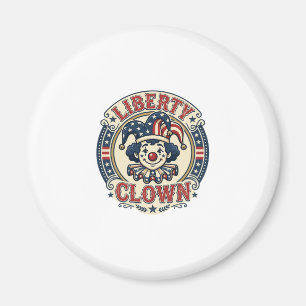 Imã Palhaço da Liberdade Patriótico Patriótico Clownco