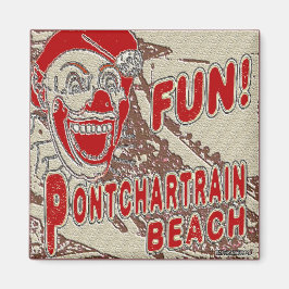 Imã Palhaço de Diversão de Praia de Pontchartrain