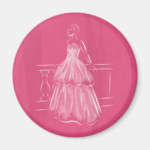 Imã Palhaço de Espaço Negativo Branco