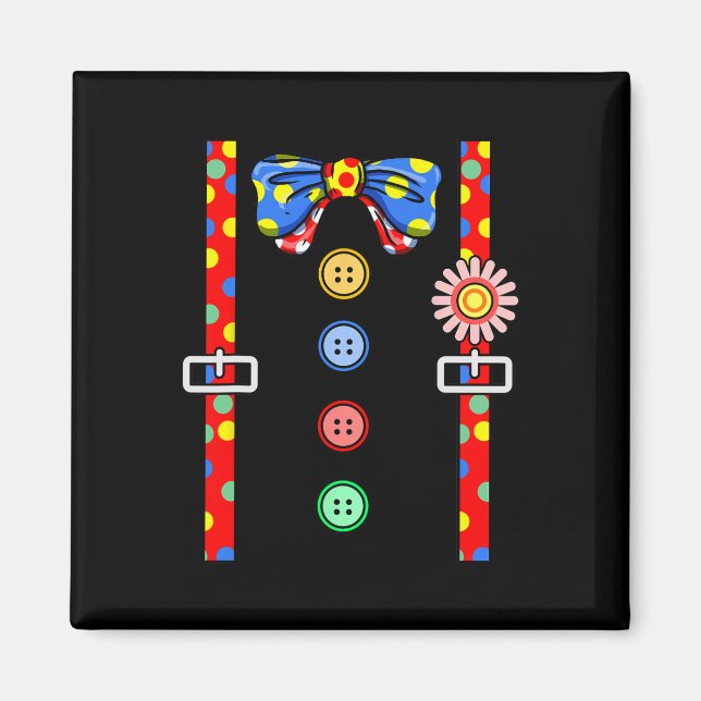 Imã Palhaço do Dia das Bruxas (Frente)