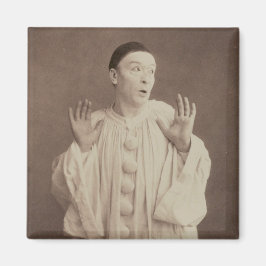 Imã Palhaço Pierrot Vintage