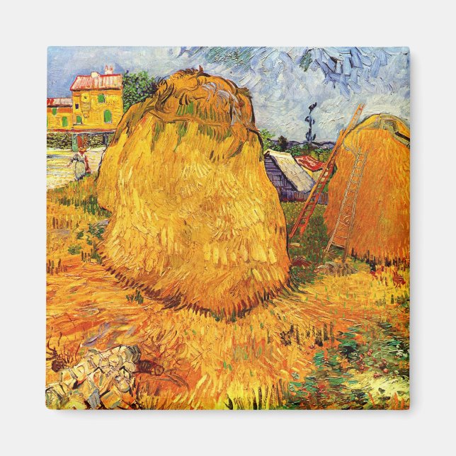 Imã Palheiros em Provença por Vincent van Gogh (Frente)