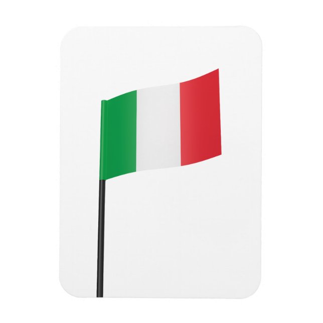 Ímã Palito de dente de bandeira italiana (Vertical)