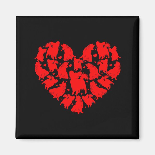 Imã Pallon Dog Lover Funny Love Heart Pallon Valentine (Frente)