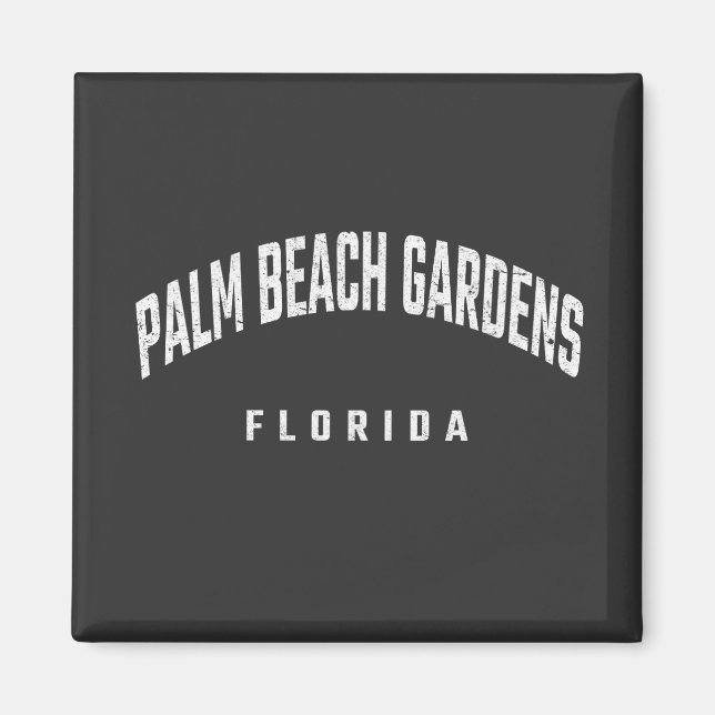Imã Palm Beach Gardens Flórida FL (Frente)