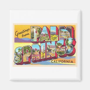Imã Palm Primaveras California CA - Cartão postal gra