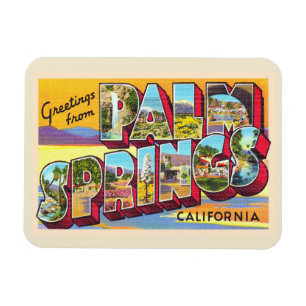 Ímã Palm Primaveras California CA - Cartão postal gra