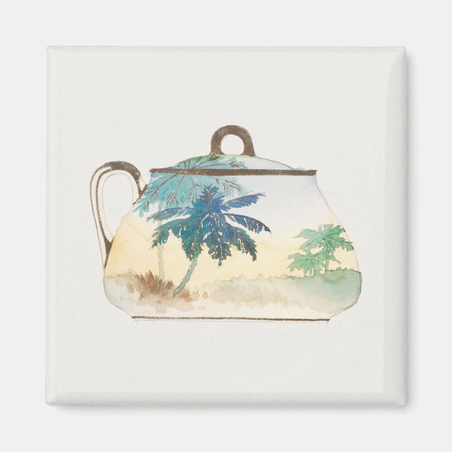 Imã Palm Tree Sugar Bowl pela fábrica Noritake (Frente)