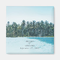 Palmas de Aquarela Tropical & Casamento de Praia