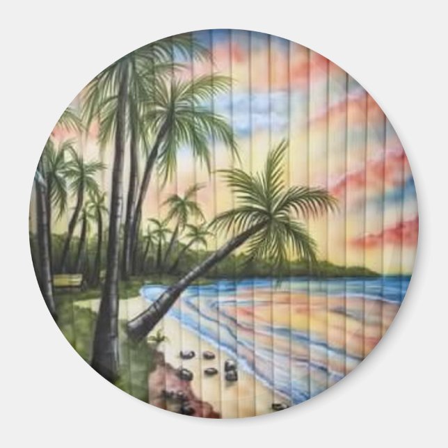 IMÃ PALMAS TROPICAIS BRANQUEIRAS (Frente)