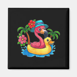 Imã Palmeira Flamingo Tropical Praia Pôr do Sol Verão
