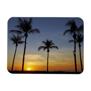 Ímã Palmeiras e pôr do sol, Praia de Mindil