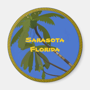 Imã palmeiras tropicais de Sarasota, Flórida