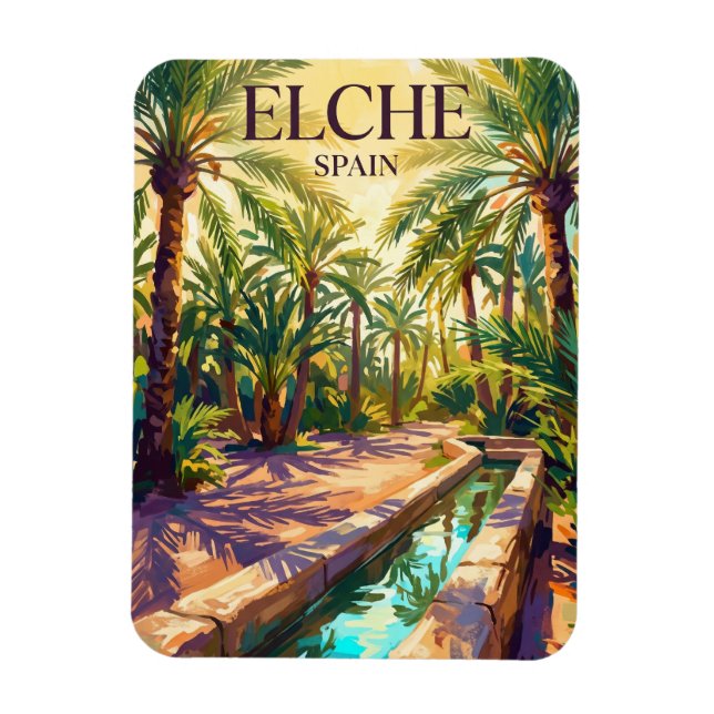 Ímã Palmeral de Elche Espanha (Vertical)