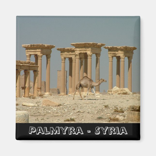 Imã Palmyra, tesouros da Síria nº 3 (Imã de geladeira) (Frente)