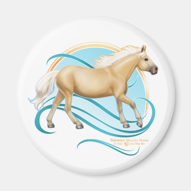 Imã Palomino Quarter Horse (Frente)