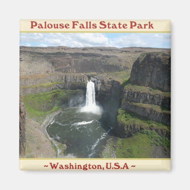 IMÃ PALOUSE CAI AS ÁGUAS DO PARQUE ESTATAL DE WASHINGT (Frente)